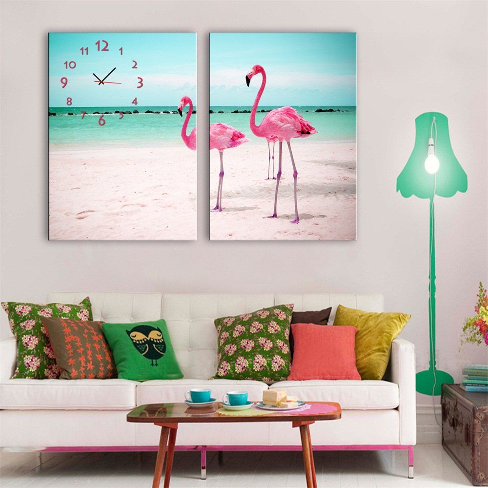 

Special Design Frame Seaside Stroll Print 2PCS, Multi