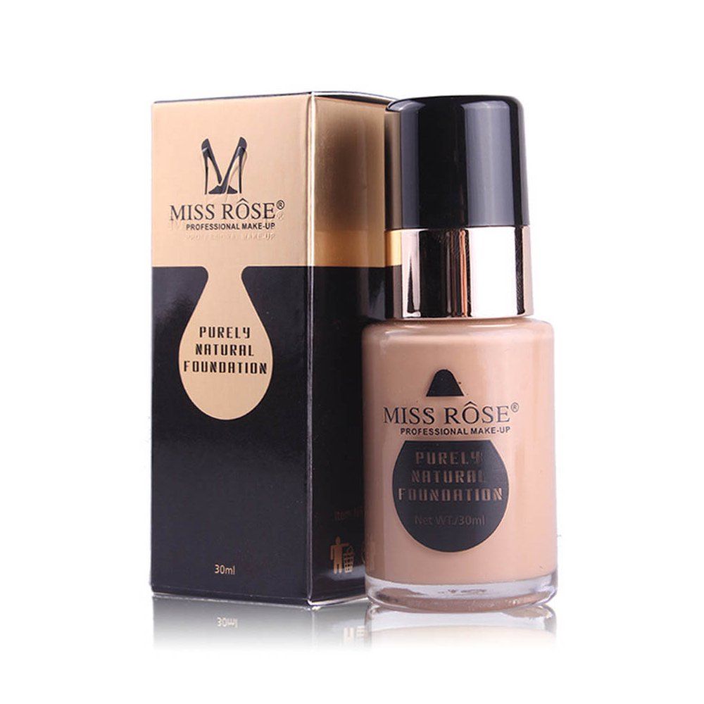 

MISS ROSE New 30ML Glass Bottle Repair Nourishing Concealer Liquid Foundation, #007