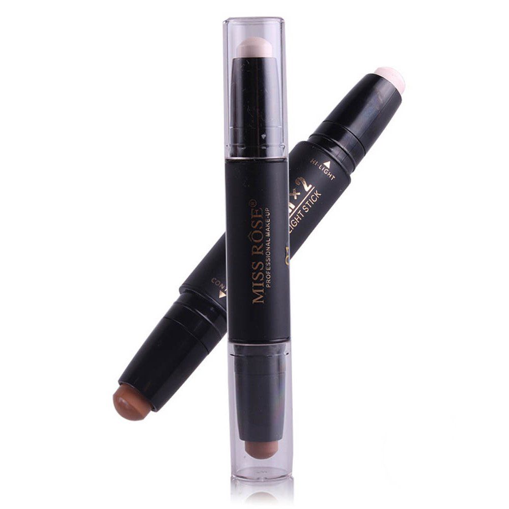 

MISS ROSE Double Head Highlighter Shading Concealer Stick, #001