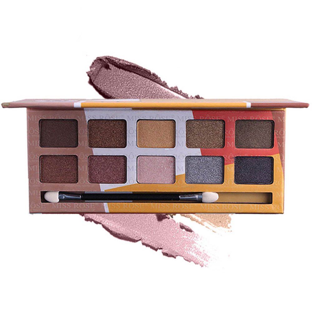 

MISS ROSE 10 Color Pearl Matte Smoked Professional Makeup Eyeshadow, #001