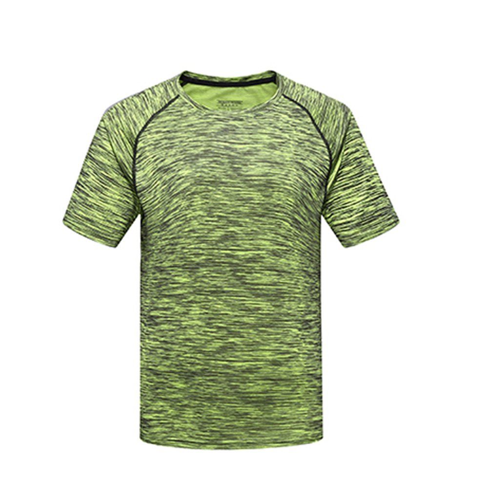 

2018 Men's Sports Breathable T-Shirt, Lawn green