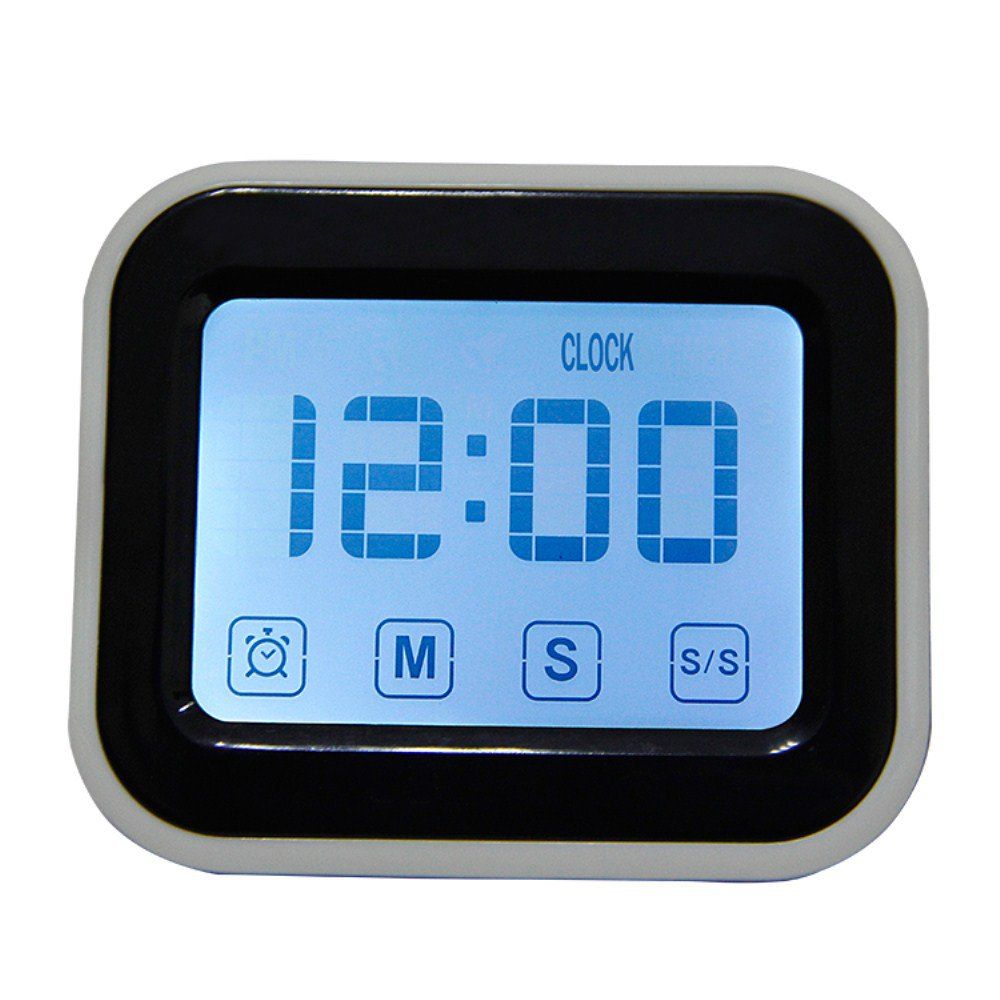 

Noctilucent Electronic Kitchen Timer Alarm Clock, Black