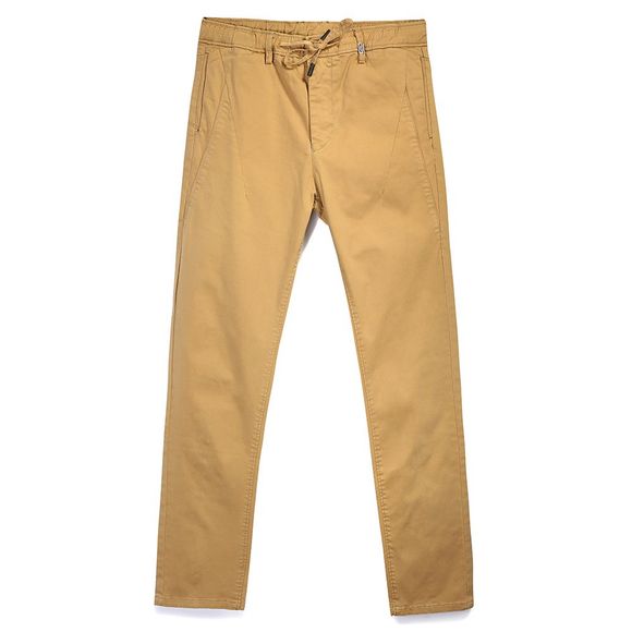 Pantalons simples occasionnels de la mode des hommes d'été - Orange d'Or 38