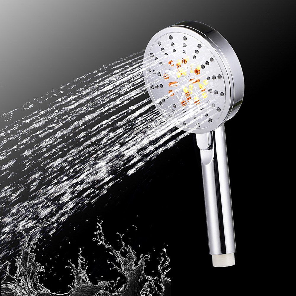 

Handheld Water-Saving Pressure Rain Shower Head 13, Silver