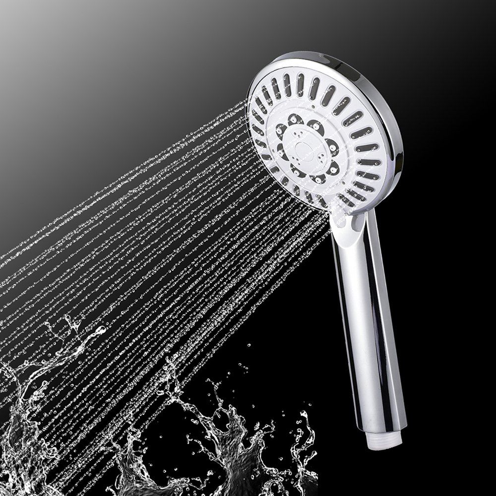 

Handheld Water-Saving Pressure Rain Shower Head 14, Silver