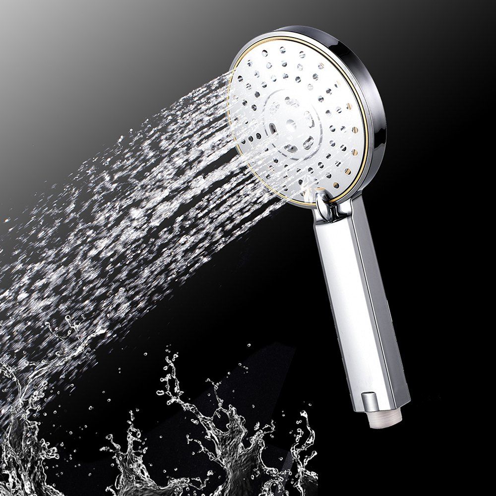 

Handheld Water-Saving Pressure Rain Shower Head 16, Silver