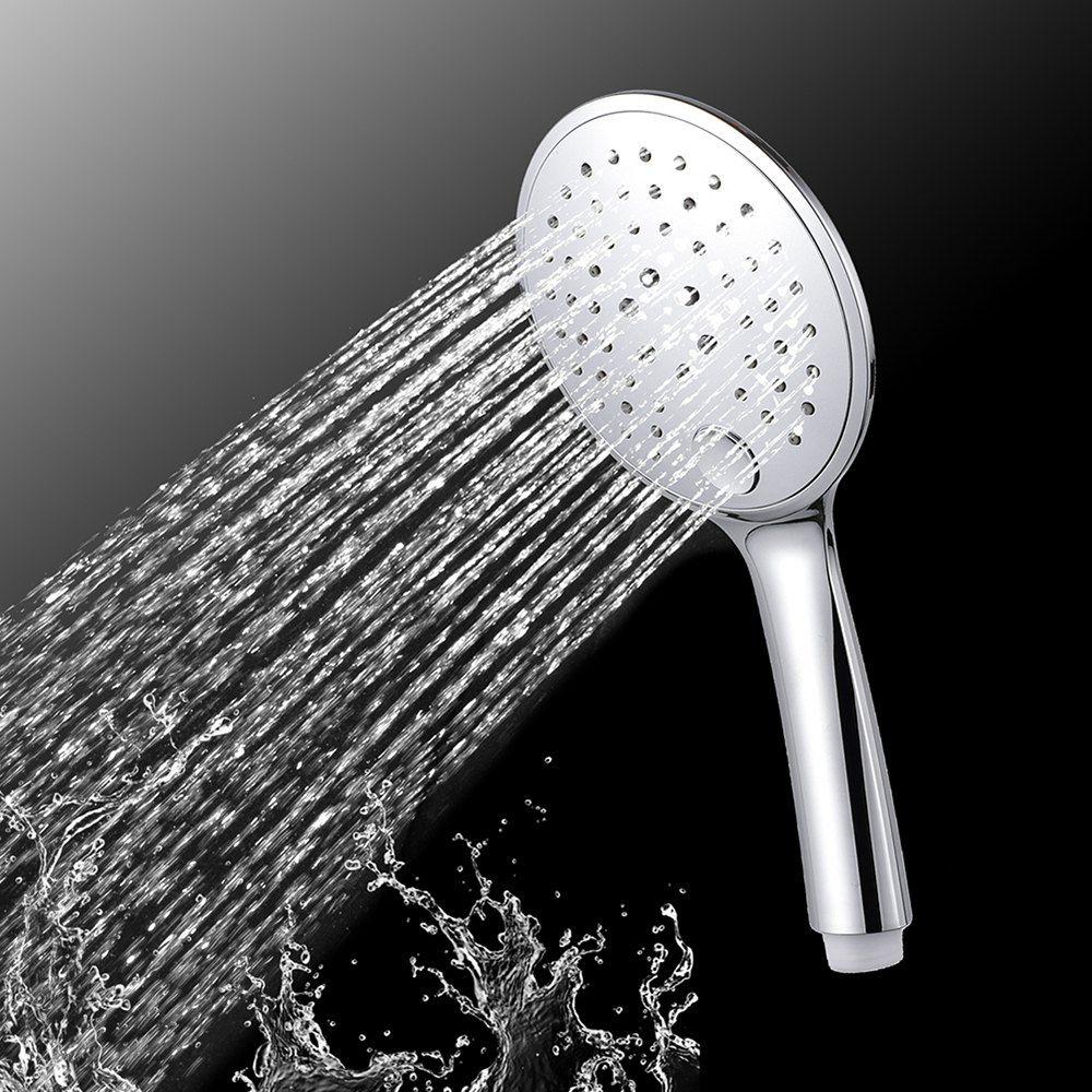 

Handheld Water-Saving Pressure Rain Shower Head 18, Silver