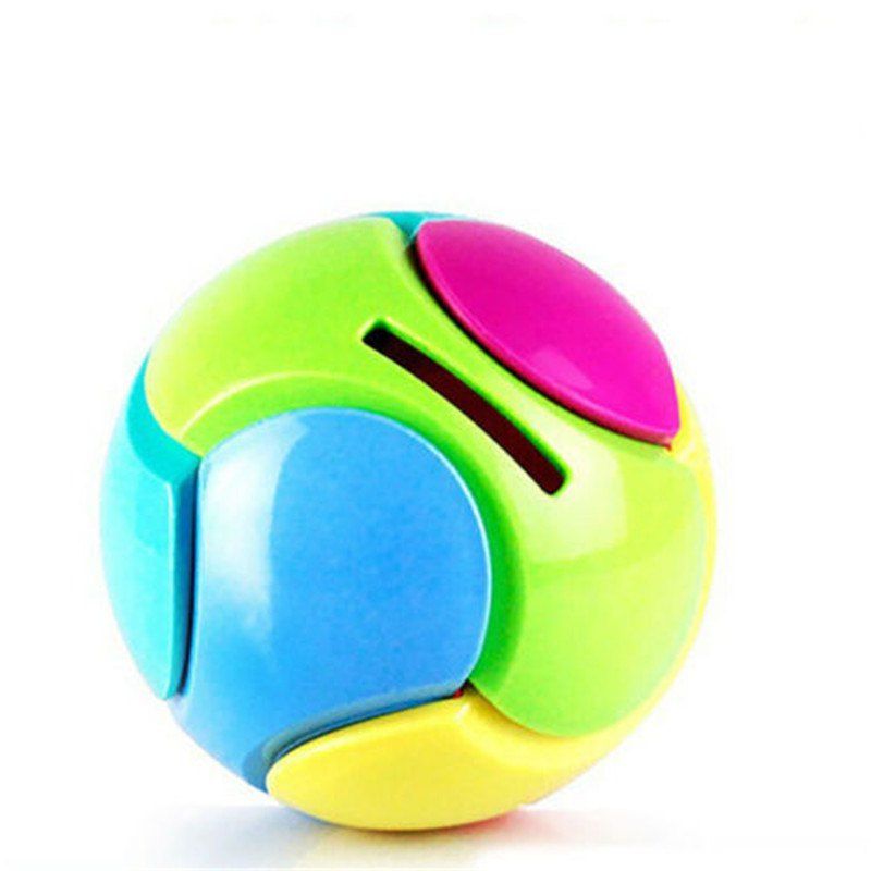 

1pc 3D Puzzle Coin Piggy Bank Baby Educational Money Saving Box, Multi
