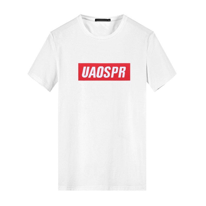 

Hot Summer New Men's Blood Red Sports Leisure Outdoor T-Shirt, White