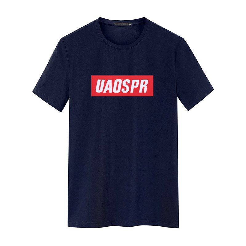 

Hot Summer New Men's Blood Red Sports Leisure Outdoor T-Shirt, Deep blue