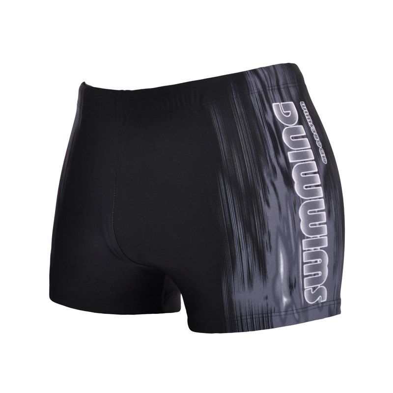 

Men's Boxer Swimming Trunks, Natural black