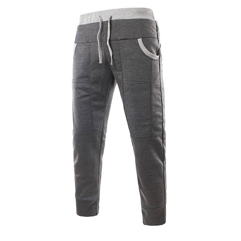

Fashionable Men's Unique Pocket Design Feet Casual Pants, Dark gray