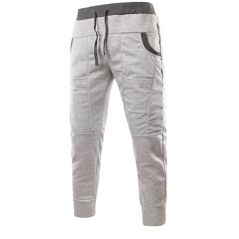 

Fashionable Men's Unique Pocket Design Feet Casual Pants, Sandstone