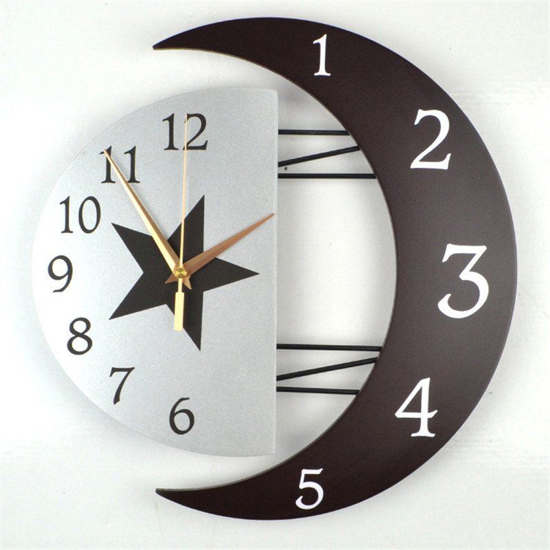 

Creative Decoration Mute Wall Clock, Brown