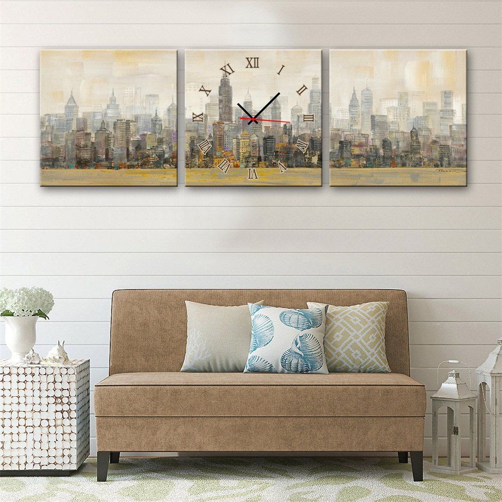 

Special Design Frame Paintings Urban Print 3PCS, Multi
