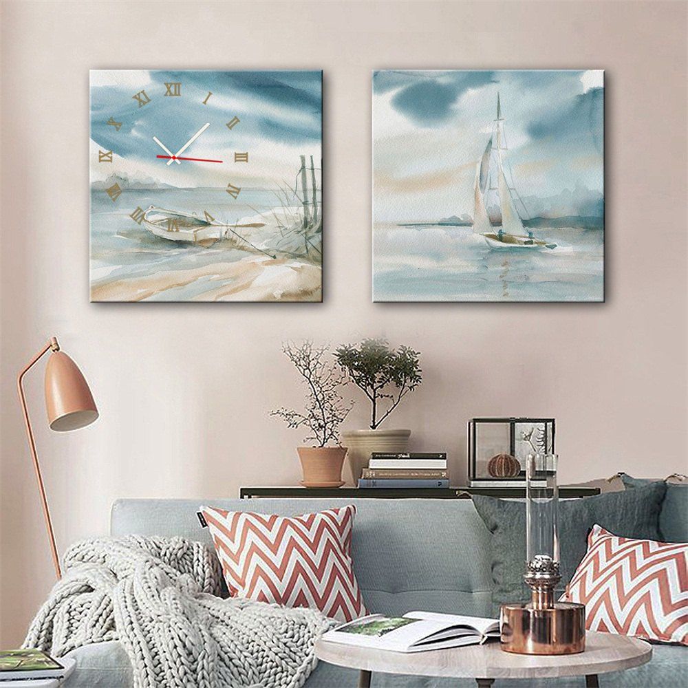 

Special Design Frame Paintings Stay and Travel Print 2PCS, Multi