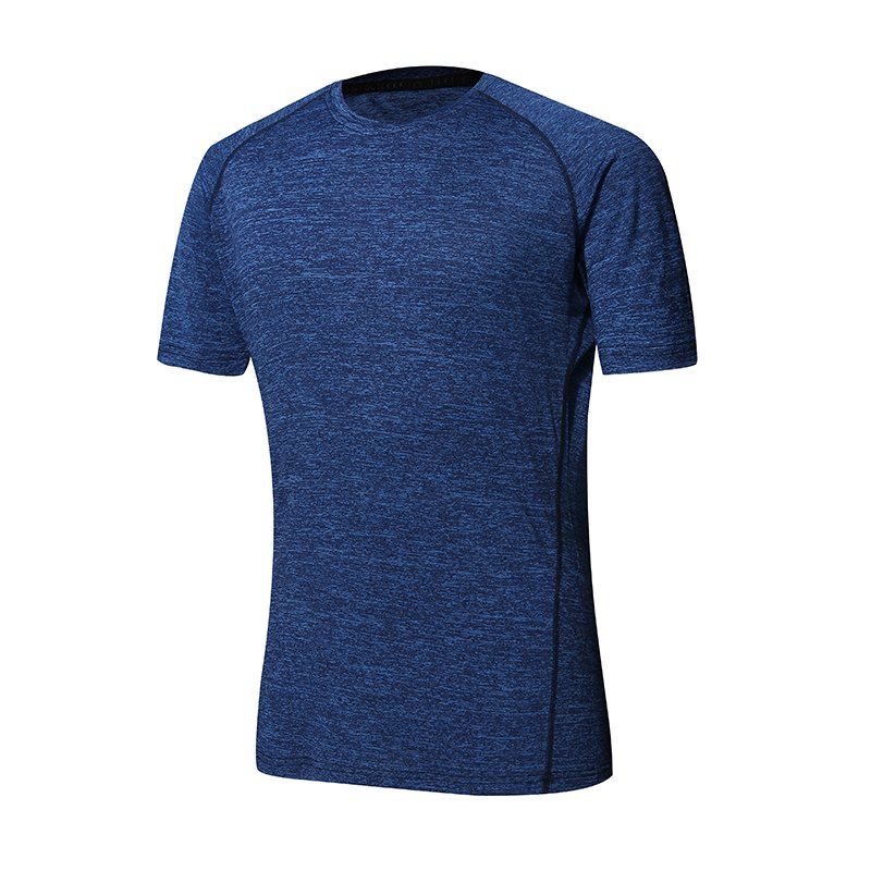

2018 Men's Fashion Breathable Short T-Shirt, Denim dark blue