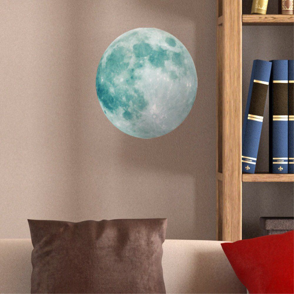 

Creative Moon Children's Room Noctilucent Wall Sticker, Multi-a