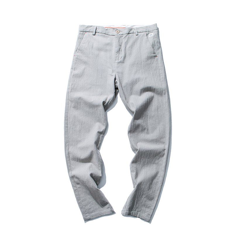 

Summer Men's Fashion and Leisure Trousers, Light gray