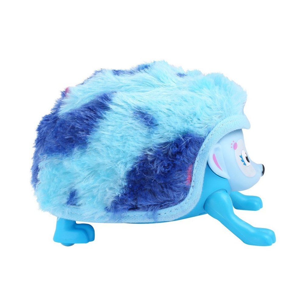 

Intellisense Hedgehog Rolled Fluffy Touch Pet Toys, Sky blue