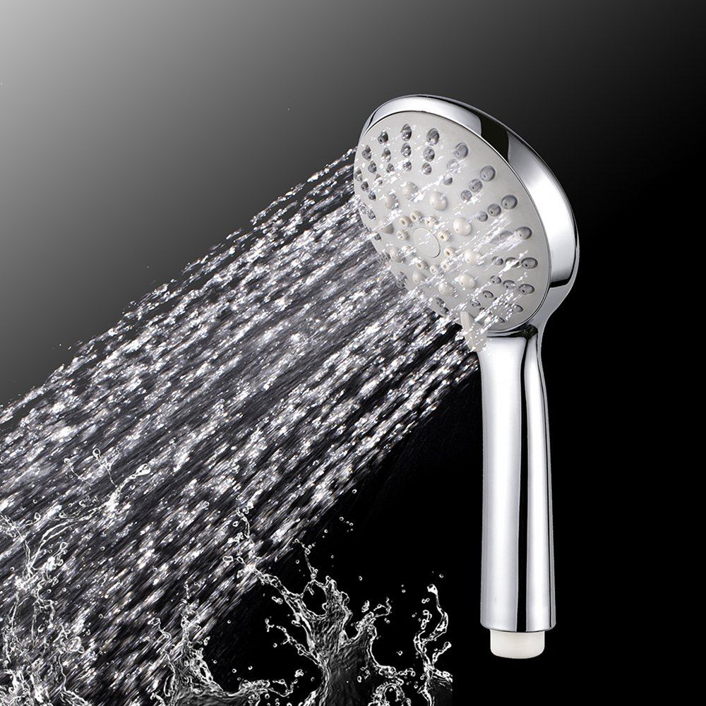 

Handheld Water-Saving Pressure Rain Shower Head 12, Silver