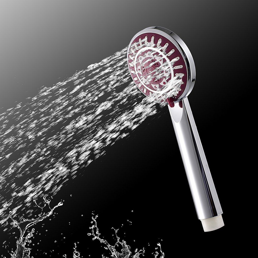 

Handheld Water-Saving Pressure Rain Shower Head 53C, Silver