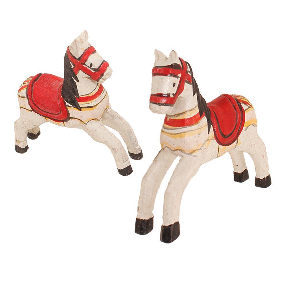 

Horse Crafts Handpainted Painted Home Decoration, White