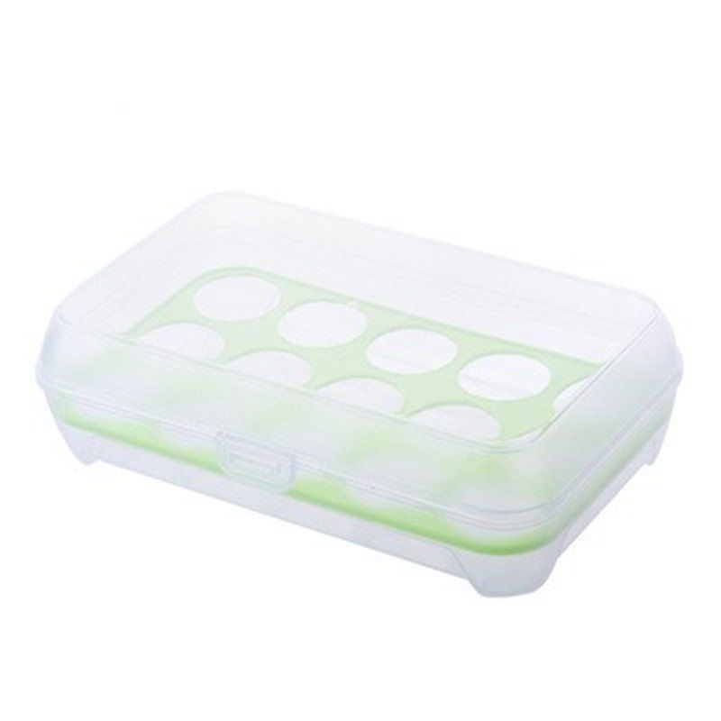 

15 Lattice Egg Carton Portable Kitchen Crisper, Green yellow