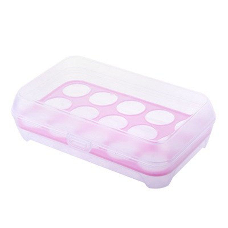 

15 Lattice Egg Carton Portable Kitchen Crisper, Blossom pink