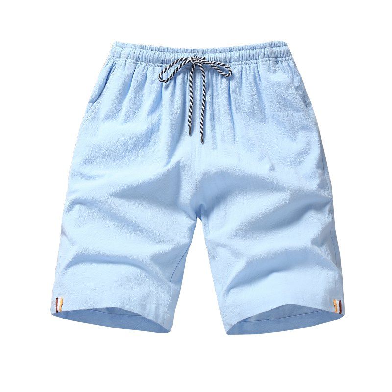 

2018 Men's Fashion Lace Shorts, Light blue