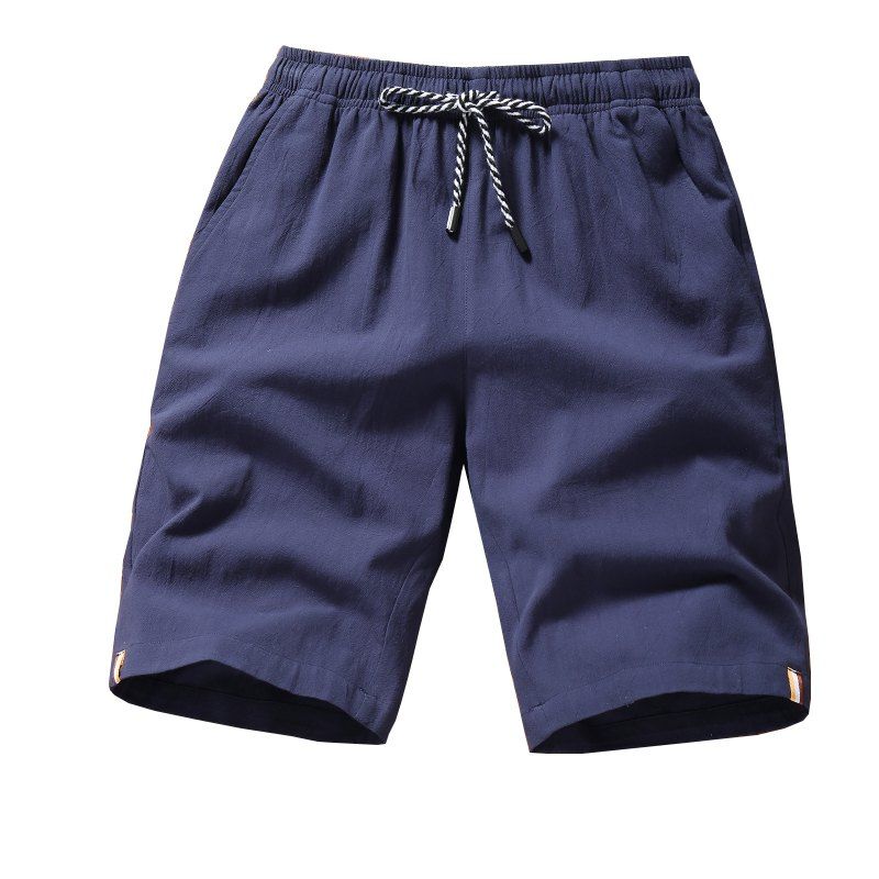2018 Men's Fashion Lace Shorts, Denim dark blue