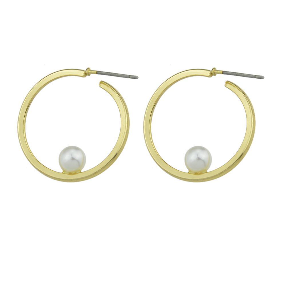 

Minimalist Punk Jewelry Gold-color Circle Earrings