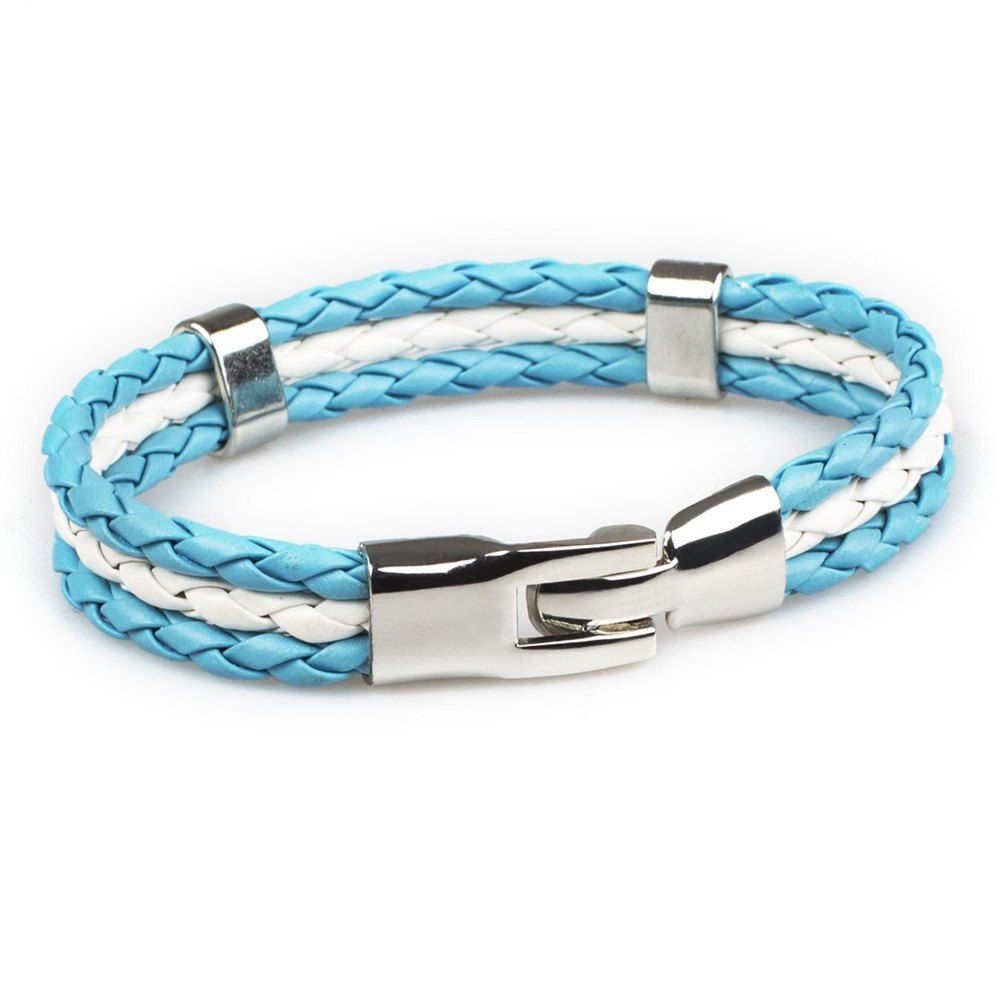 

2018 Fashion National Flags Knitted Wrist Chain Bracelets, Multi-a