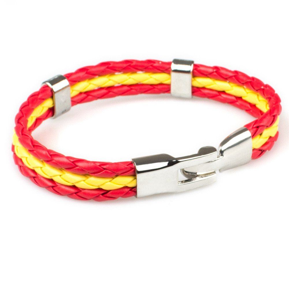 

2018 Fashion National Flags Knitted Wrist Chain Bracelets, Multi-d