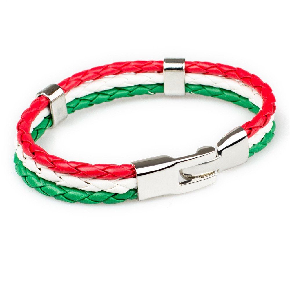 

2018 Fashion National Flags Knitted Wrist Chain Bracelets, Multi-e