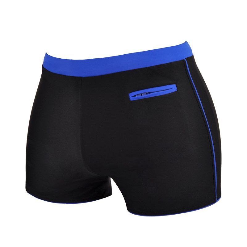 

Man Quick-Drying Breathable Boxer Swimming Trunks, Black