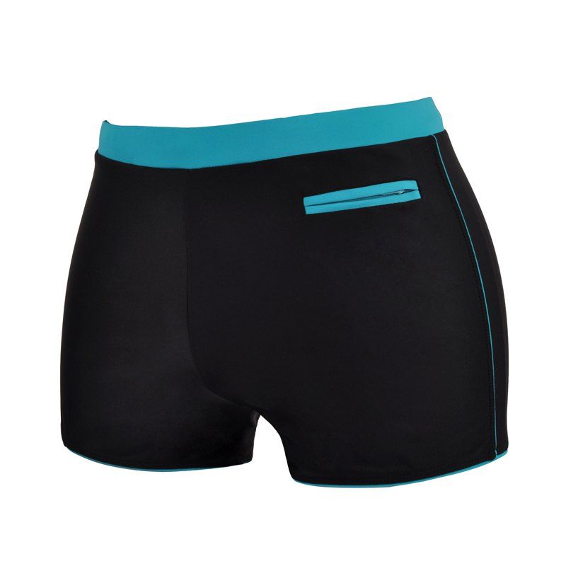 

Man Quick-Drying Breathable Boxer Swimming Trunks, Natural black