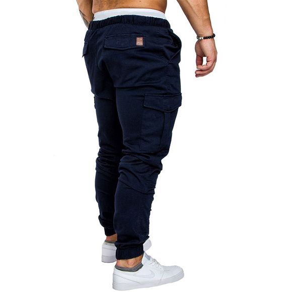Pantalons Elastiques Décontractés pour Homme - Bleu profond 3XL