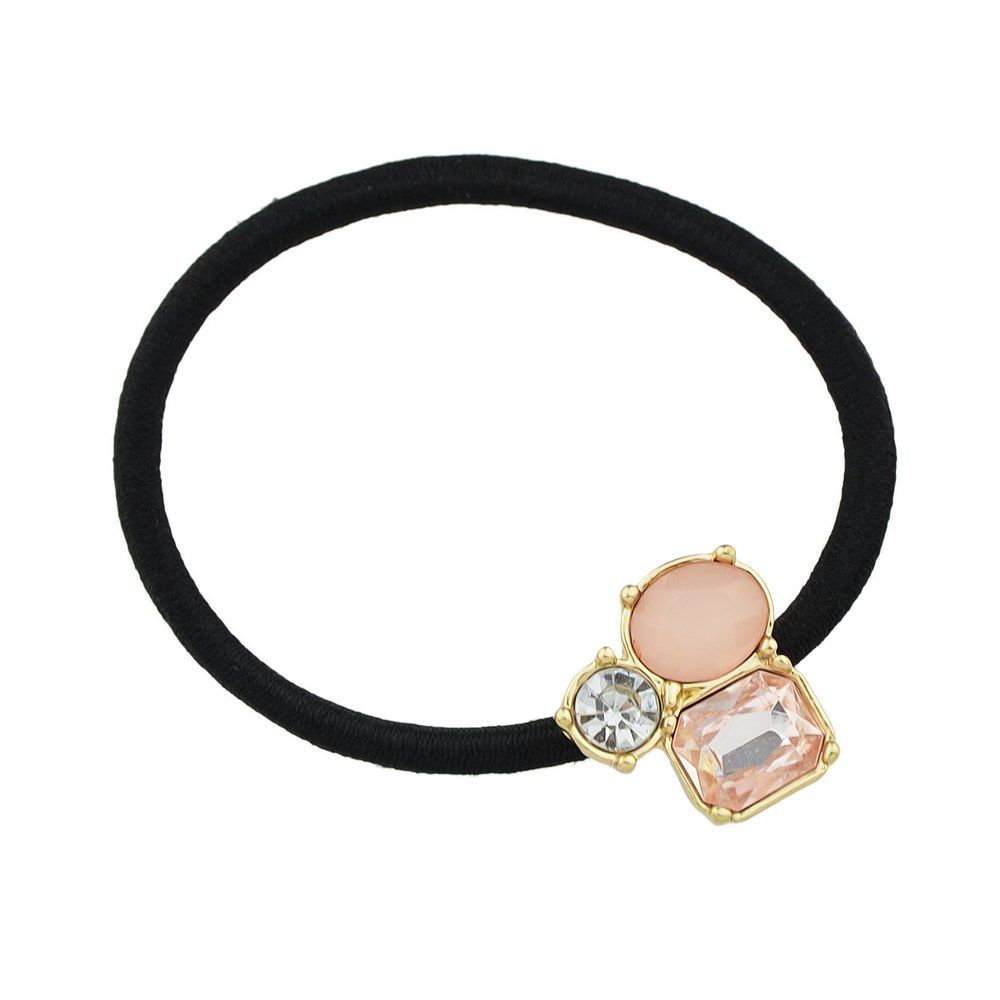 

Pink White Black Rhinestone Decoration Headband Headwear