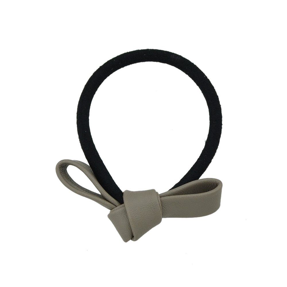 

Black Elastic Rope Bowknot Shape PU Headbands, Granite