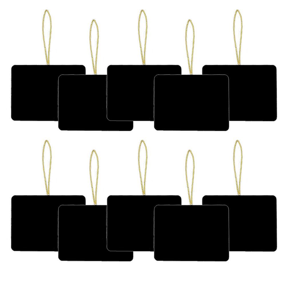 

10PCS Creative Message Board Home Decoration Small Blackboard Pendant, Black