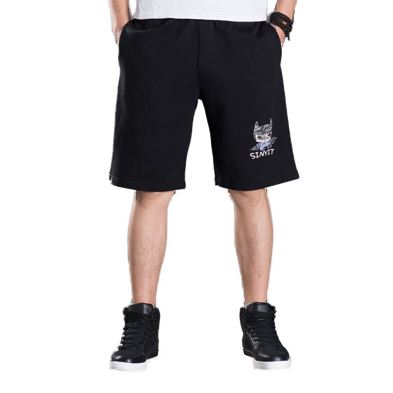

Summer Men's Fashion Pants Shorts, Black