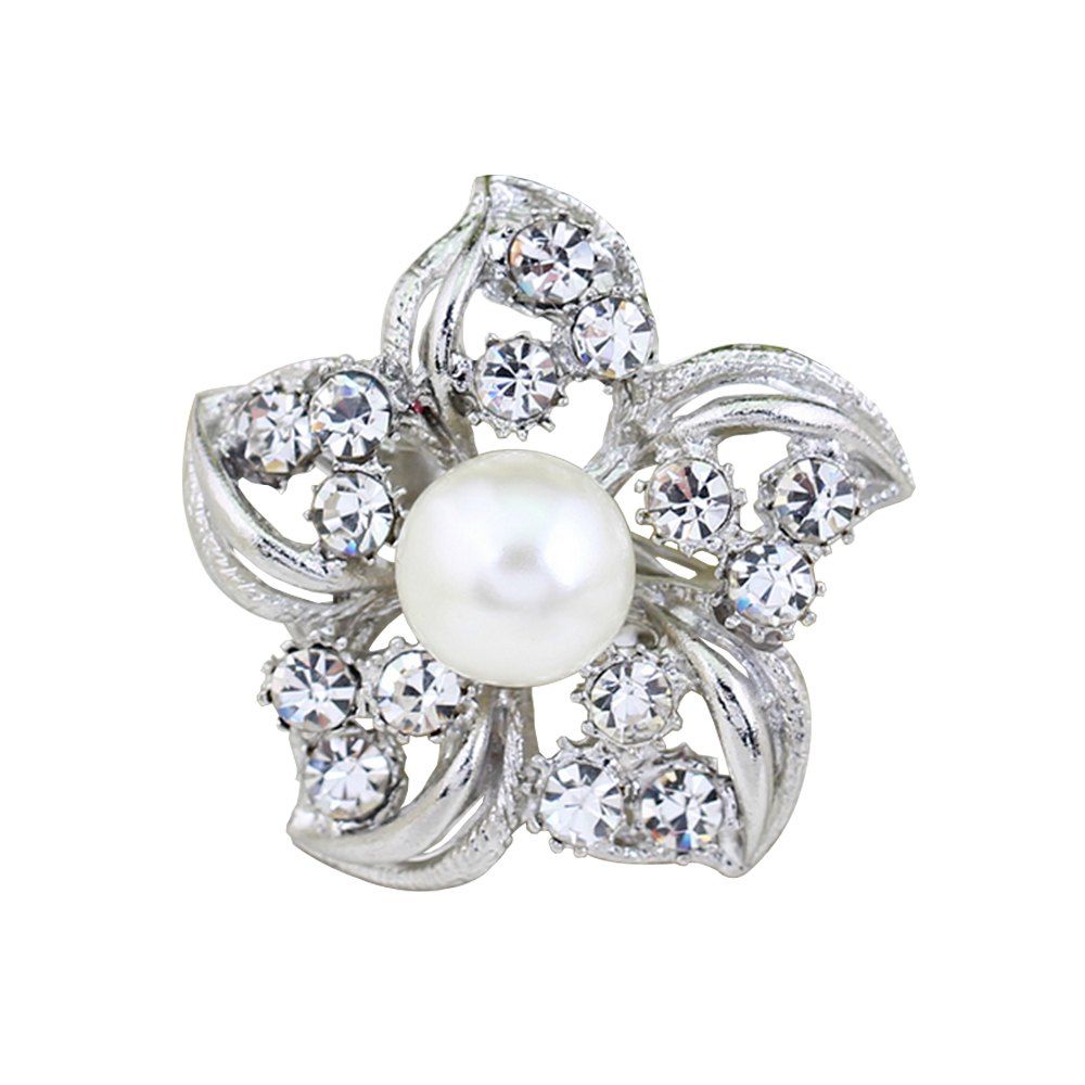 

Fashion Mini Flower Brooch, Silver
