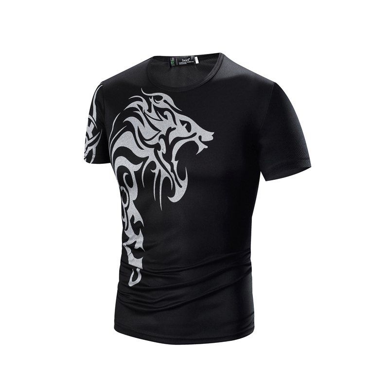 

Print Men's Casual T-shirt, Black