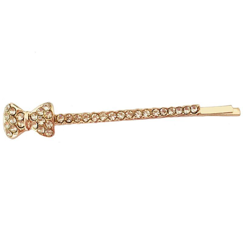 

New Fashion Korean Diamond Bow Hairpin, Gold