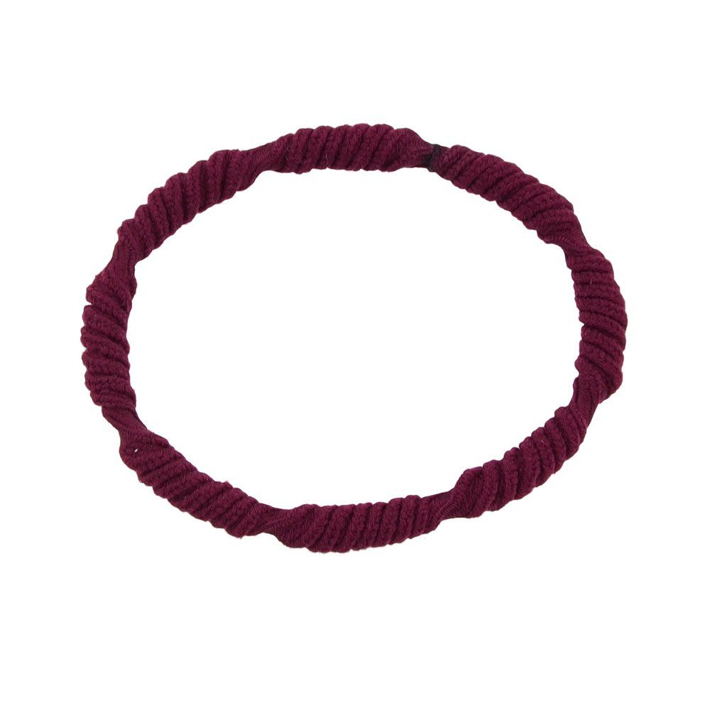 

Cotton Elastic Colorful Hair Jewelry for Lady Girl, Red wine