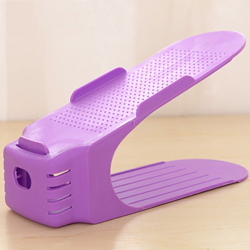 

DIHE Double-Deck Integrated Simple Receive Shoe Rack, Violet
