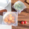 Wrap réutilisable de nourriture de silicone 4PCS - Transparent 30 X 30CM