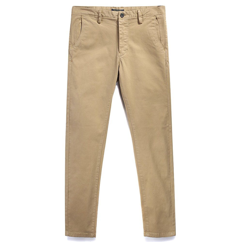 

Pure Cotton of Men's Straight Tube Lounge Pants, Light khaki