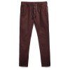 Pantalon décontracté à la mode pour hommes, couleur simple, tube droit - Rouge Vineux 28